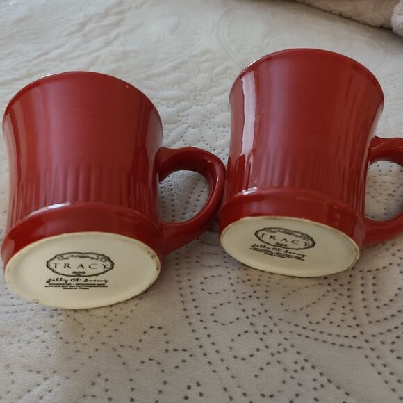 Tracy Porter Holiday Coffee Mugs "Jolly Ol' Snowy" Lot Of 2 - Picture 5 of 8